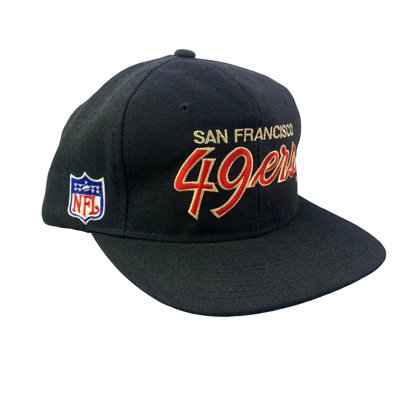 Vintage San Francisco 49ers Sports Specialties Script Black Hat
