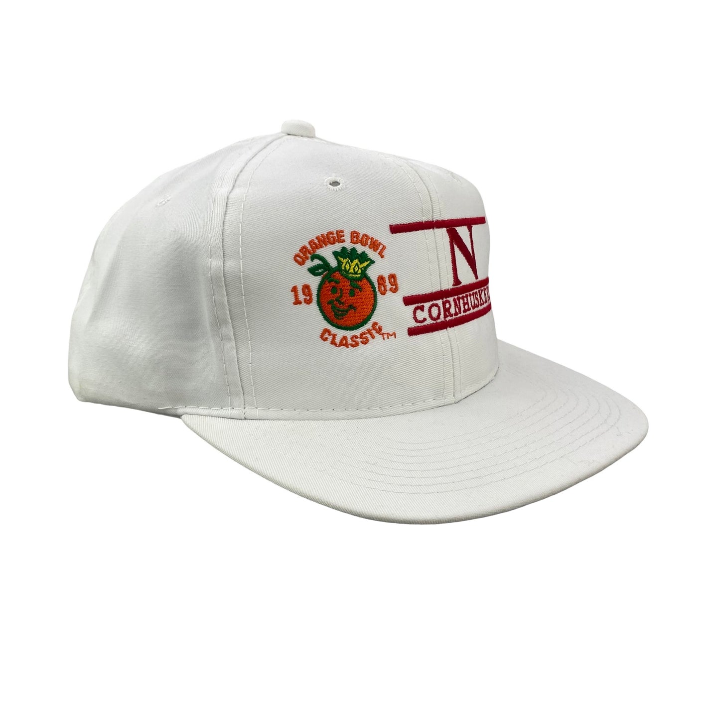 Vintage 80s Nebraska Huskers Orange Bowl Football Hat