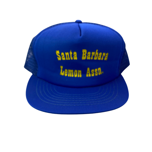 Vintage 90s Trucker Hat - Santa Barbara Lemon Association