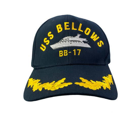 Vintage USS Bellflower BB-17 - US Navy Naval Military Ship Veteran Hat
