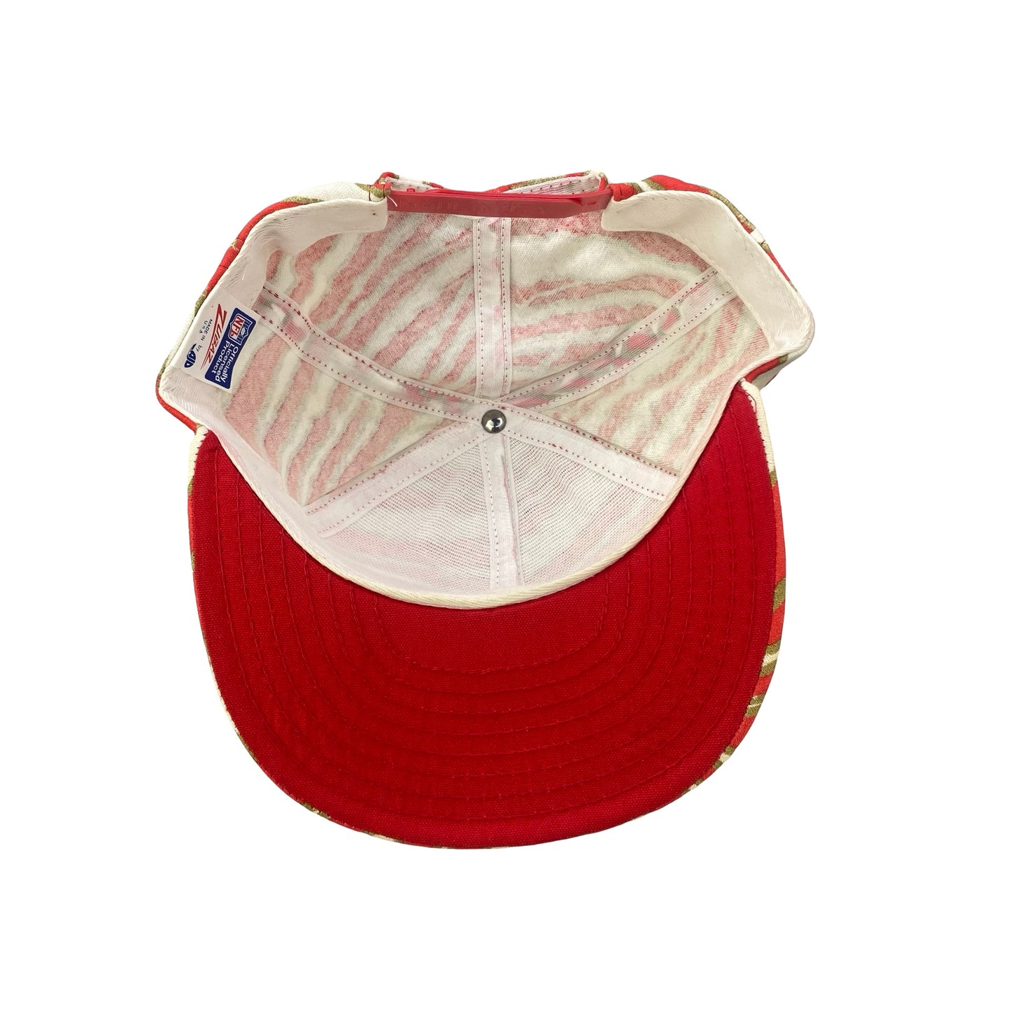 Vintage San Francisco 49ers Zubaz Zebra Stripes Hat