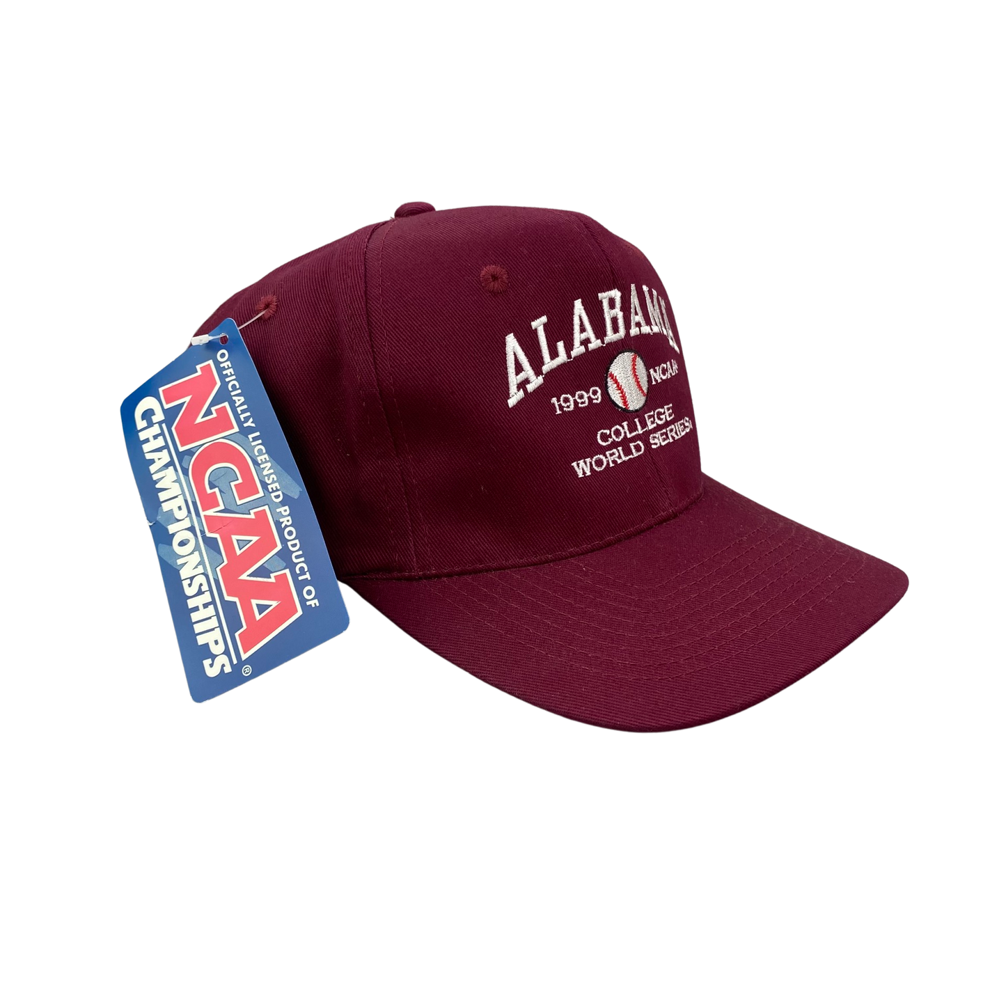 Vintage 90s Alabama Crimson Tide College - 1999 World Series Baseball Hat