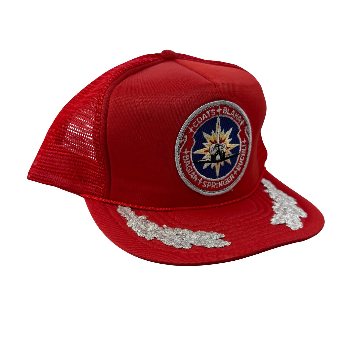 Vintage 80s NASA STS-29 Michael Coats, John E. Blaha, Robert C. Springer, James Buchli, James P. Bagian Astronaut Trucker Hat