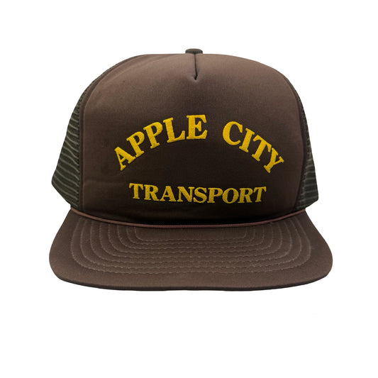 Vintage 90s Apple City Transport Trucker Hat