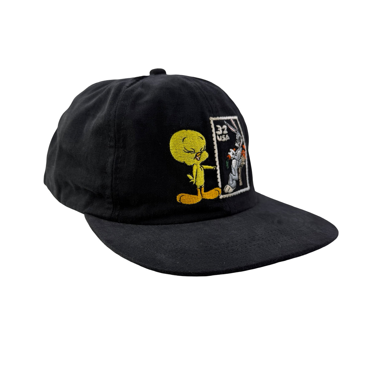 Vintage 90s Looney Tunes Tweedy Bugs Bunny USPS Stamp Hat