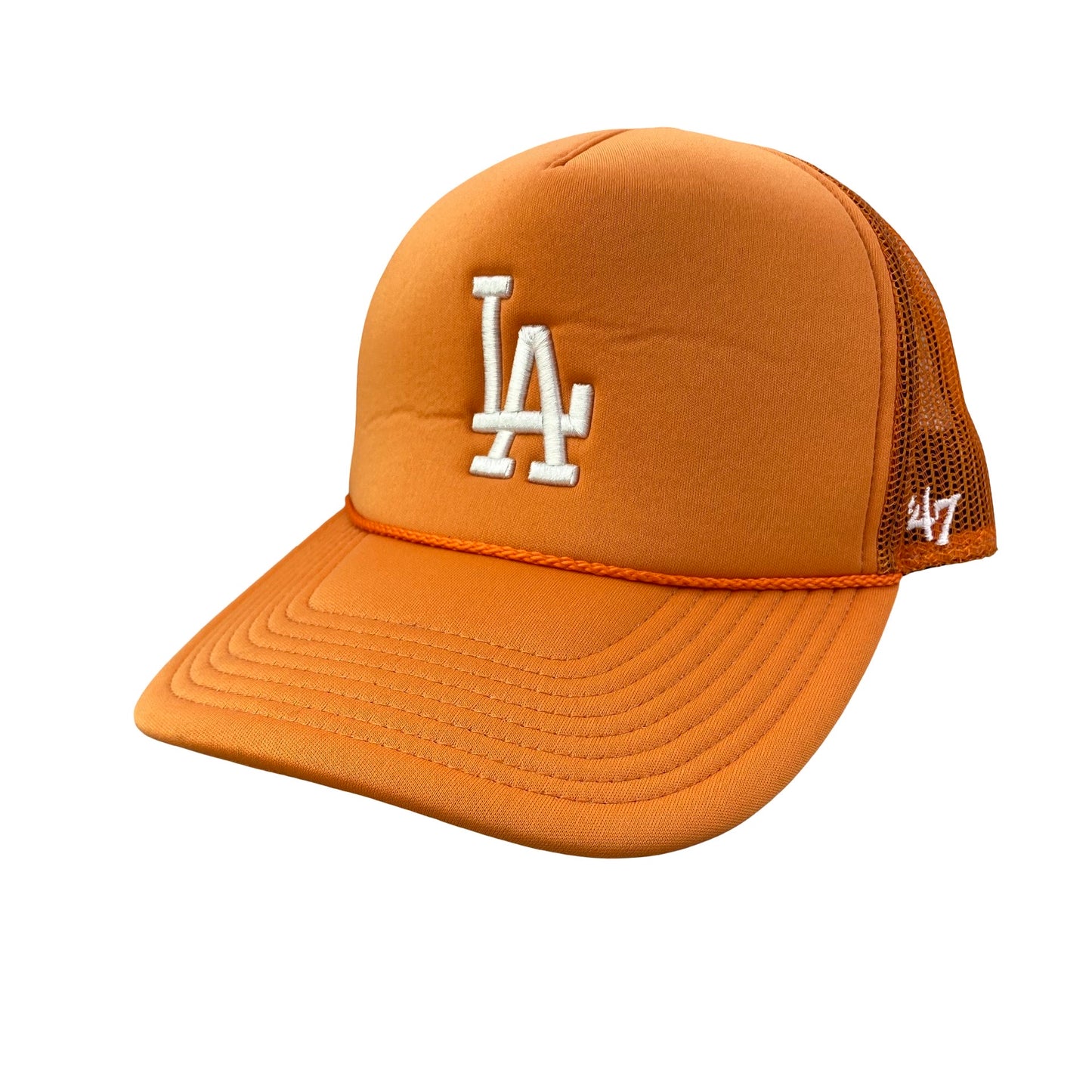 LA Dodgers Orange Trucker Hat