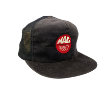 Load image into Gallery viewer, Vintage 80s 90s Mac Quality Tools Corduroy Trucker Hat
