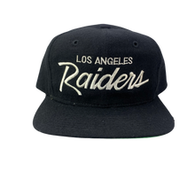 Load image into Gallery viewer, Vintage 90s Los Angeles (LA) Raiders Sports Specialties Script Wool Hat
