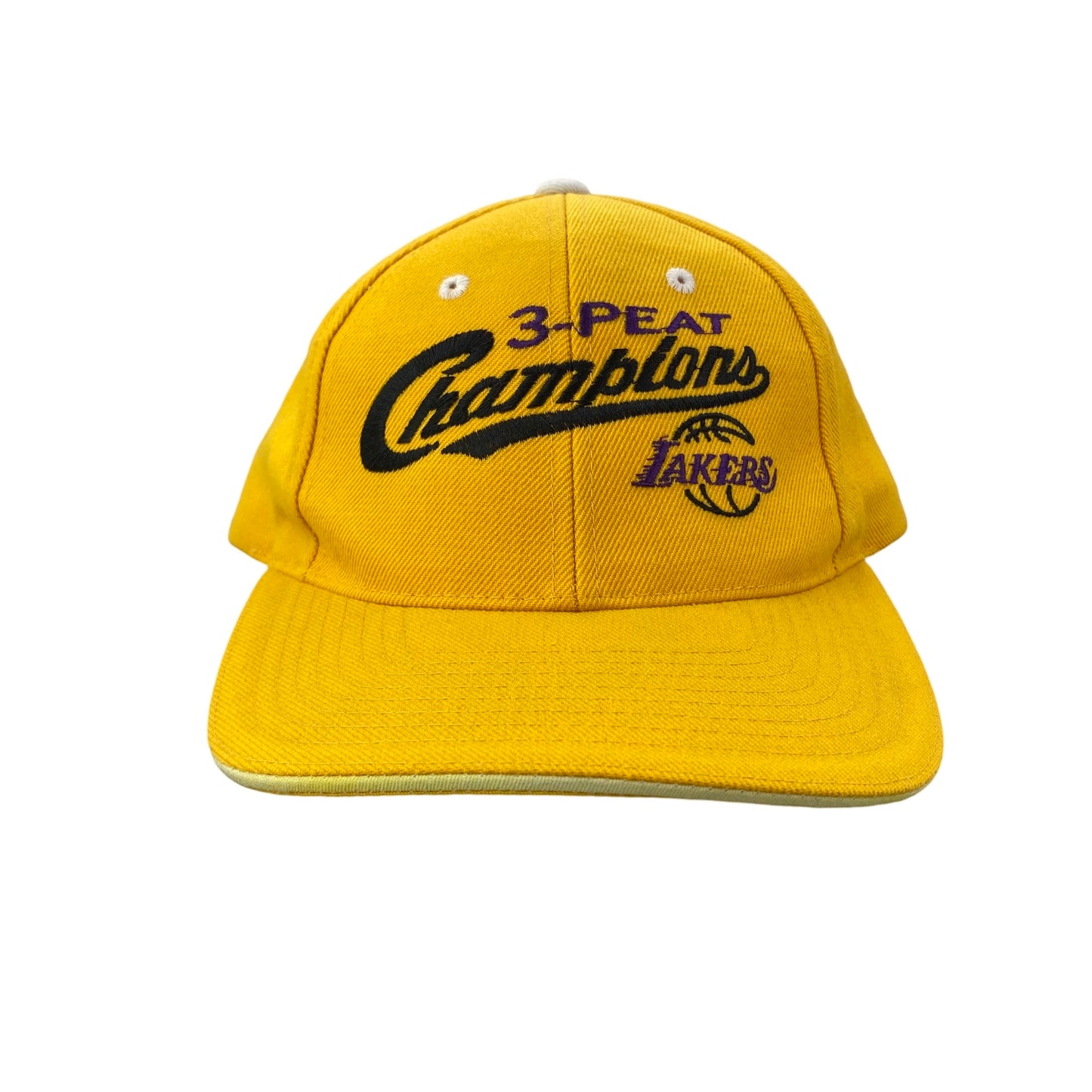 Vintage LA Los Angeles Lakers 3-Peat Champions Hat