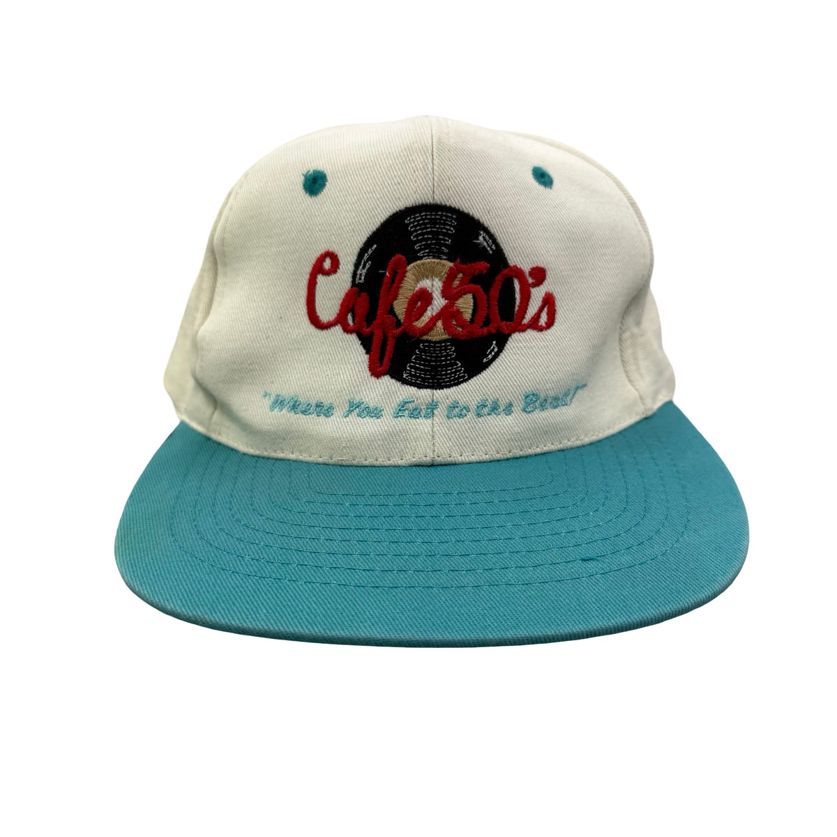 Vintage 90s Cafe 50s Santa Monica California Restaurant Hat