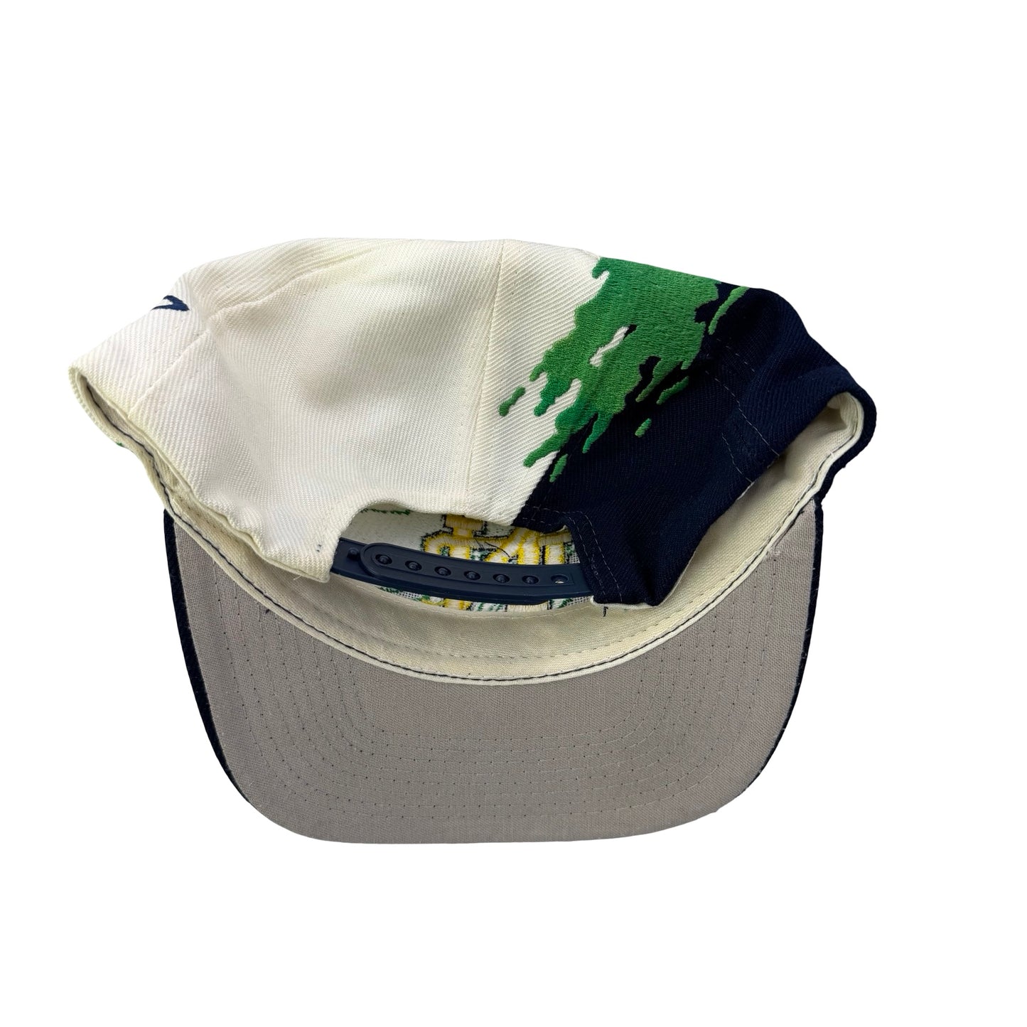 Vintage 90s Notre Dame Fighting Irish College x Logo Athletic Splash Hat