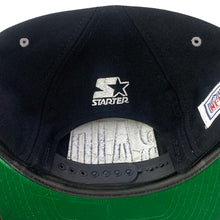 Load image into Gallery viewer, Vintage 90s LA Los Angeles Raiders x Starter Tri Power Spellout Snapback Wool Hat
