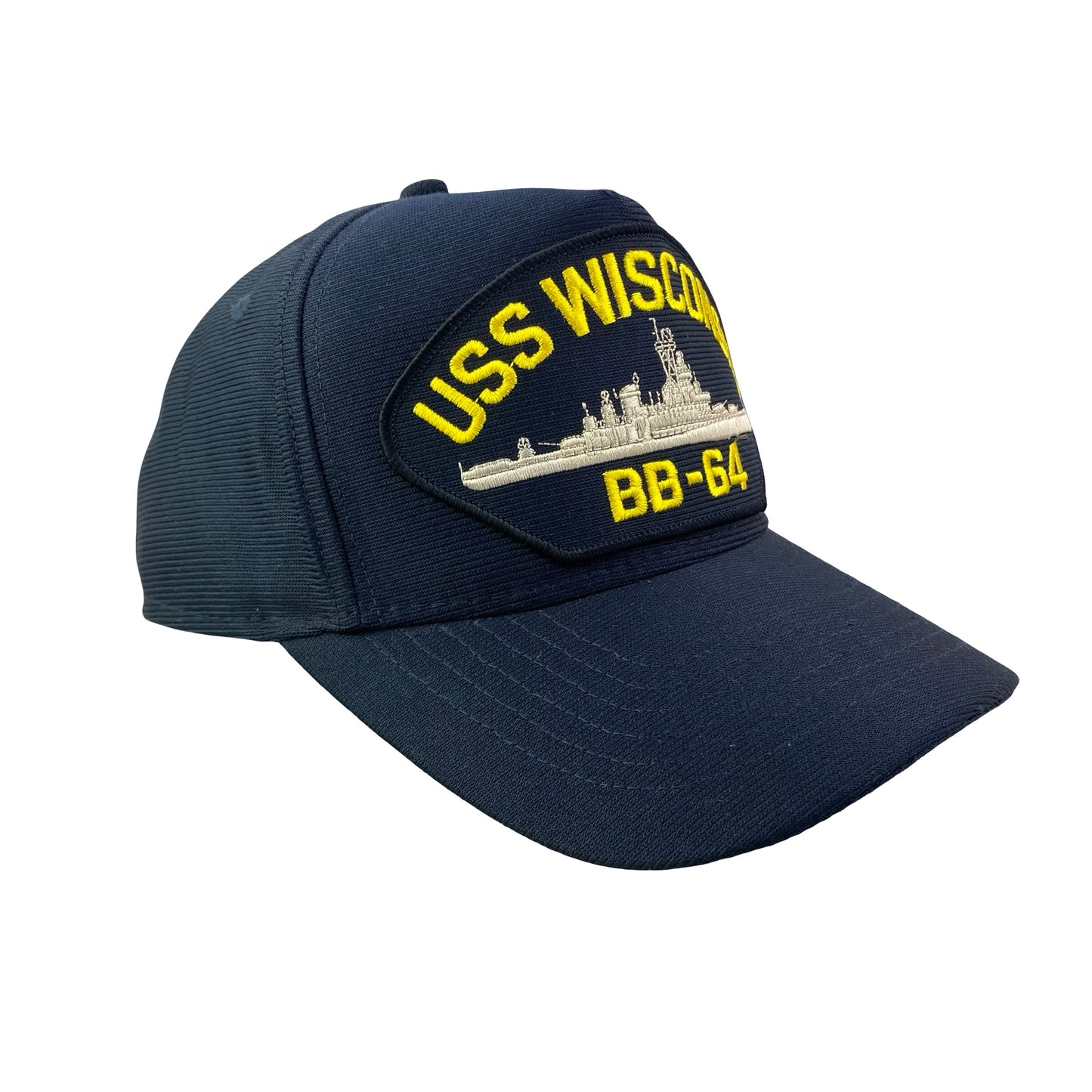Vintage USS Wisconsin BB-64 - US Navy Naval Military Ship Veteran Hat