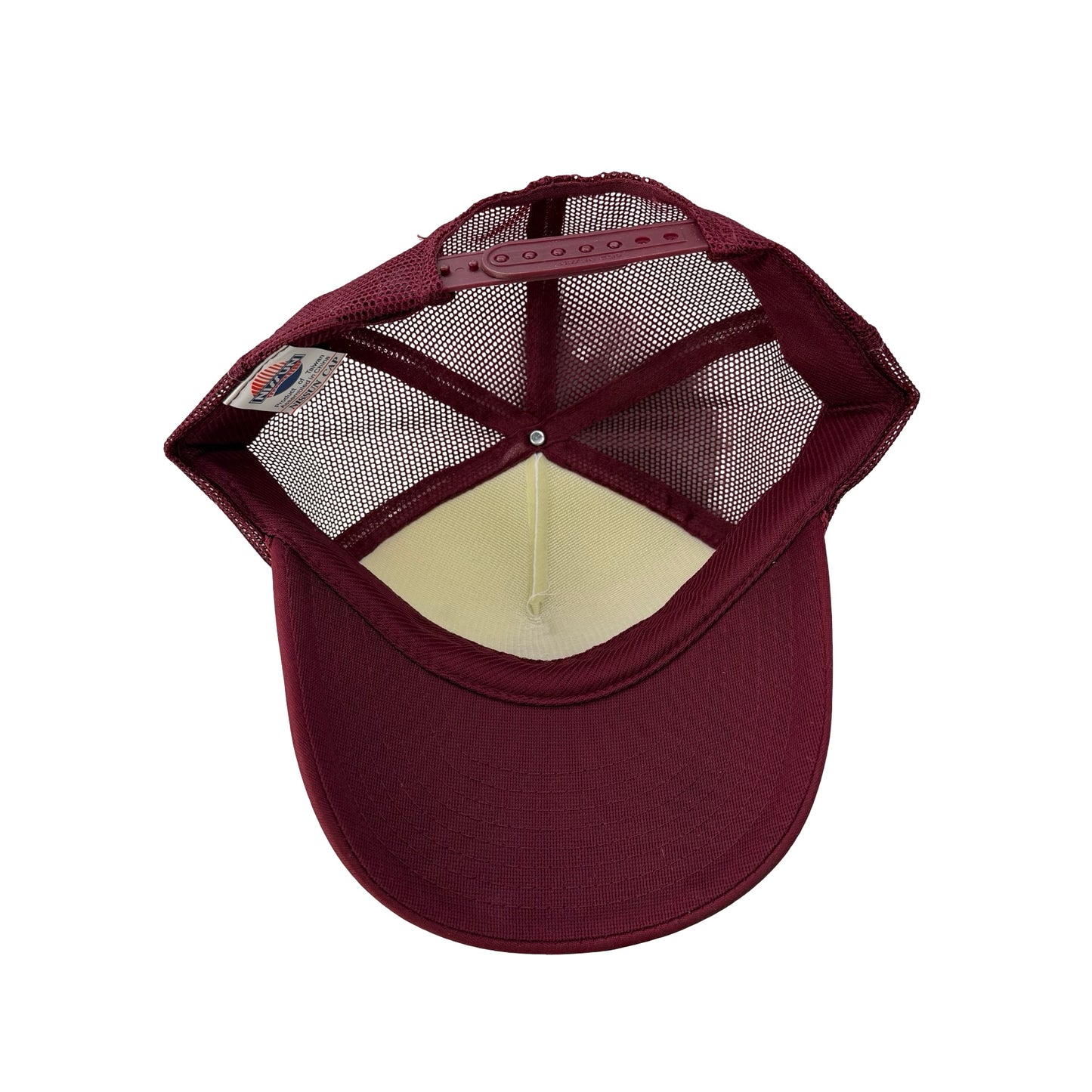 Vintage 2000s Y2K James Brown Trucker Hat - Burgundy