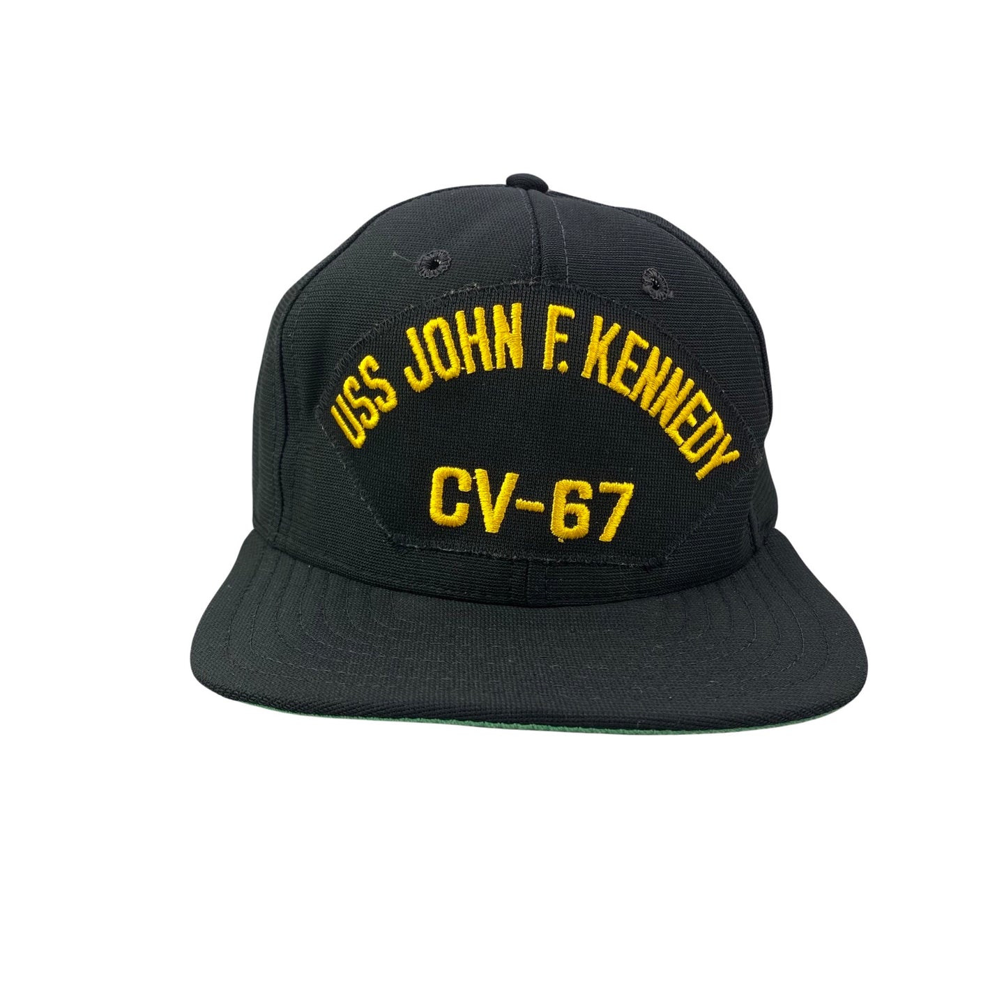 Vintage 80s 90s USS John F. Kennedy CVN-67 Naval Ship - New Era x Military Navy Hat