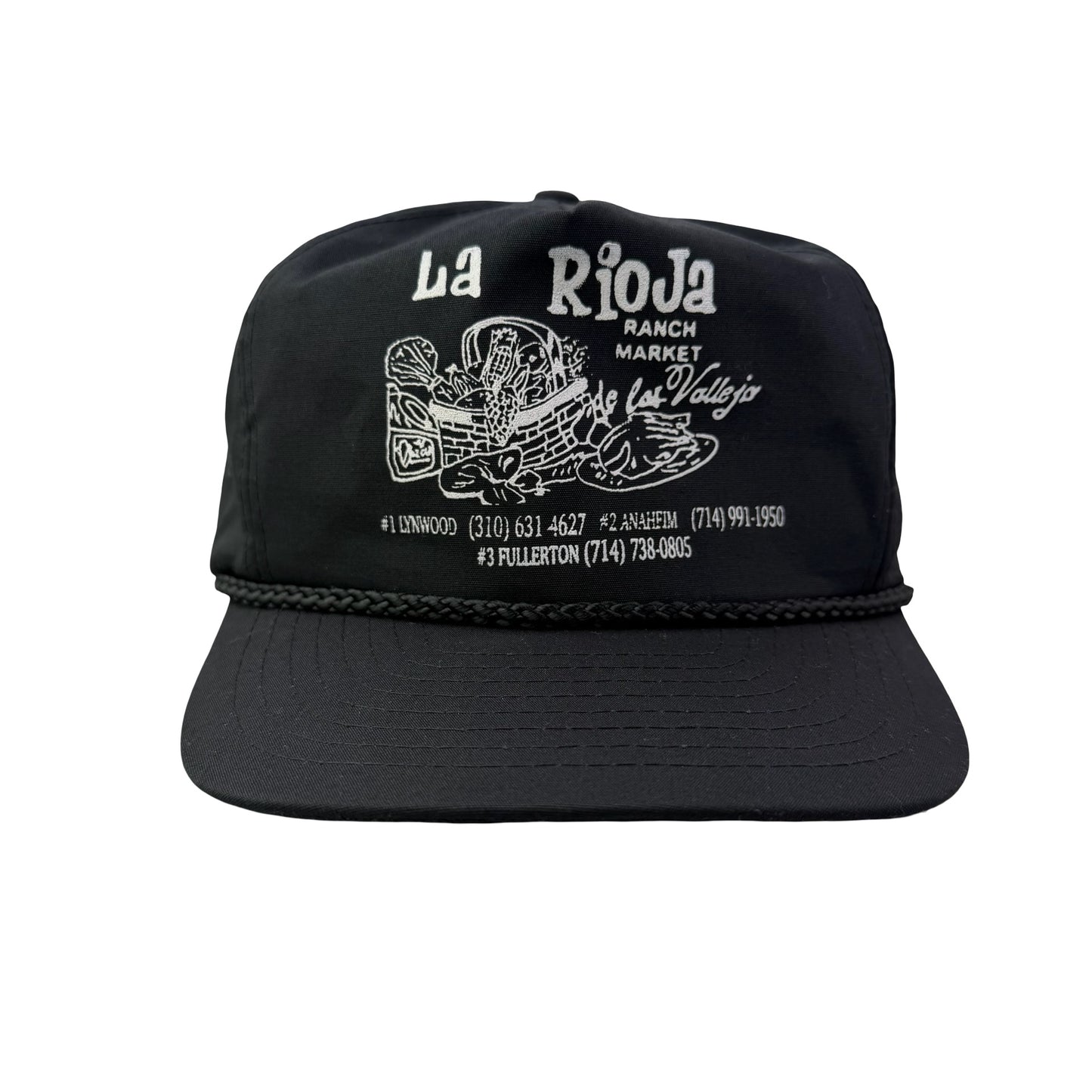 Vintage La Rioja Ranch Market Promo Rope Cord Hat