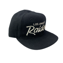 Load image into Gallery viewer, Vintage 90s Los Angeles (LA) Raiders Sports Specialties Script Wool Hat
