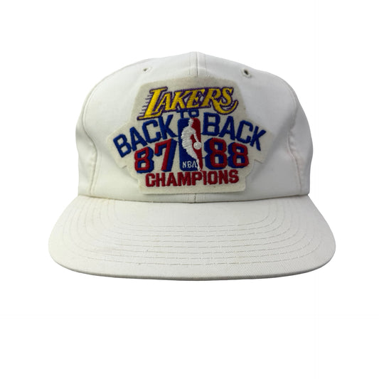 Vintage 80s 1987 1988 Back to Back LA Los Angeles Lakers Champions Sports Specialties Hat