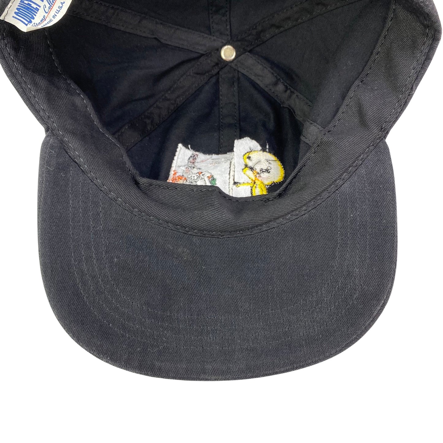 Vintage 90s Looney Tunes x Tweety x Bugs Bunny Stamp Collection Hat