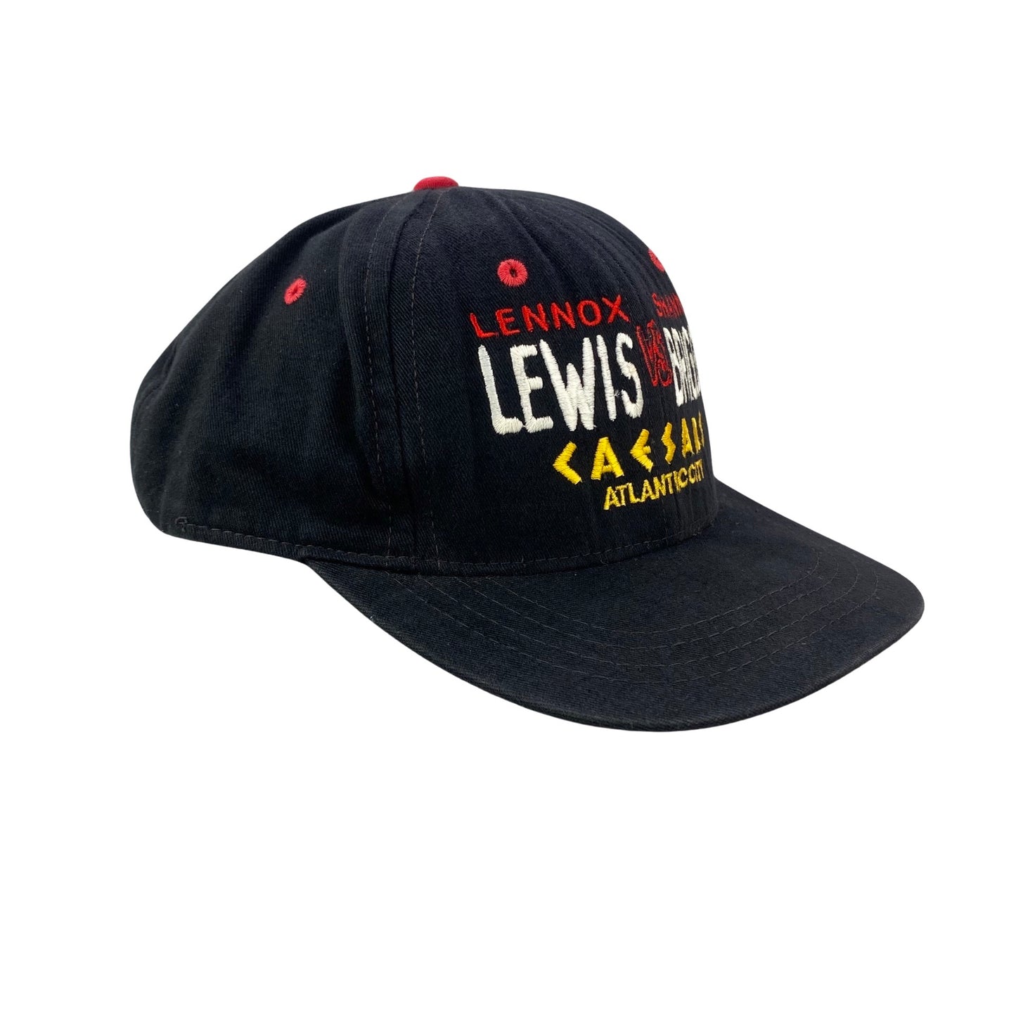 Vintage 90s Shannon Briggs vs Lennox Lewis Boxing Fight Hat