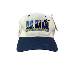 Vintage 2000s Naval Academy Aircraft - Military Navy Dad Hat