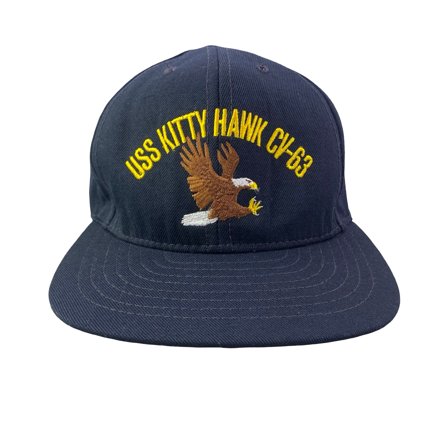 Vintage USS Kitty Hawk CV-63 - US Navy Naval Military Ship Veteran Hat