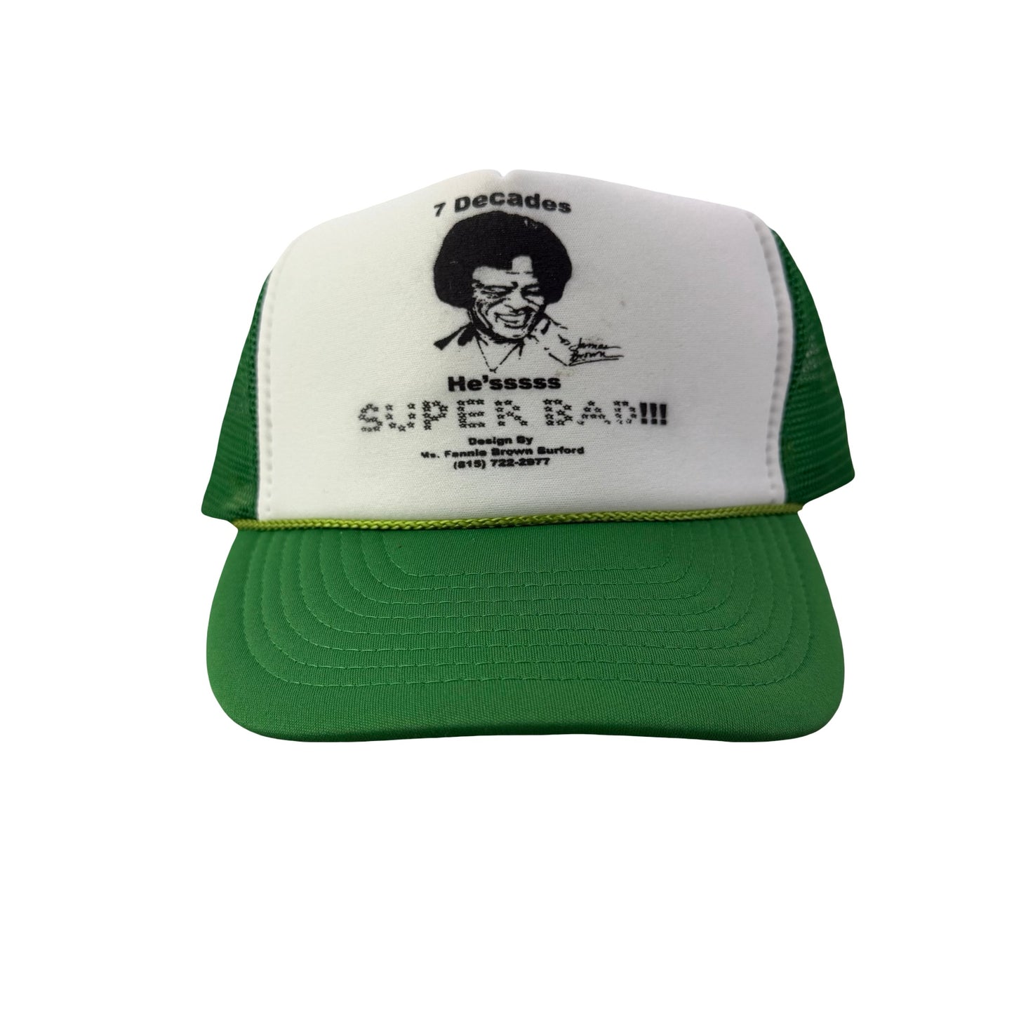 Vintage 2000s Y2K James Brown Trucker Hat - Green