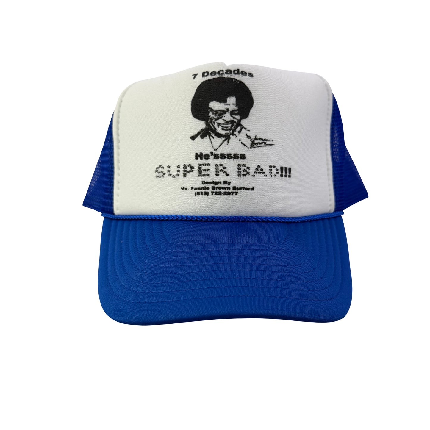 Vintage 2000s Y2K James Brown Trucker Hat - Blue