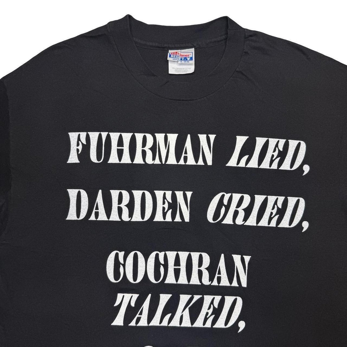 Vintage 90s OJ Simpson Fuhrman Darden Cochran trial lawyer attorney shirt