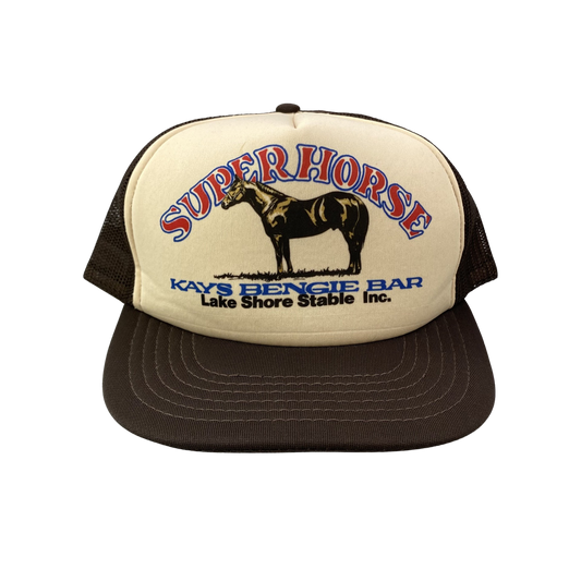 Vintage Trucker Hat - Super Horse / Kay’s Bengie Bar / Lake Shore Stable Inc