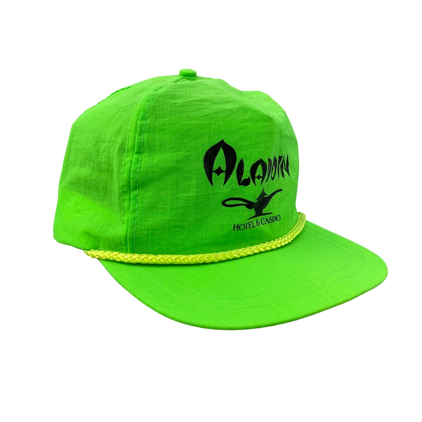 Vintage 90s Aladdin Hotel & Casino Nylon Neon Hat