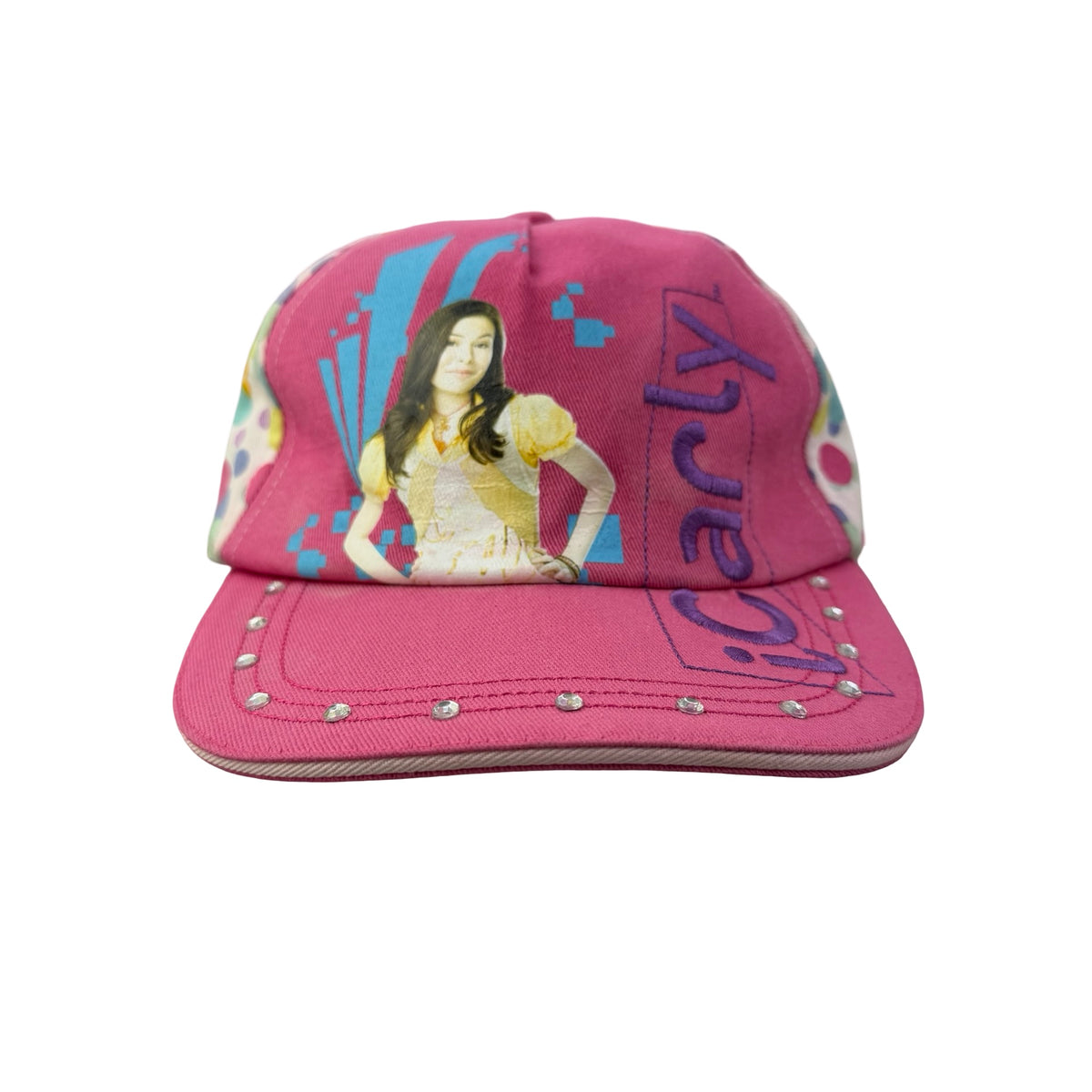 2000s Nickelodeon iCarly "Miranda Cosgrove" Rhinestone TV Show Promo Hat - YOUTH