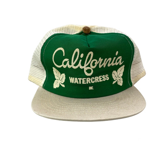 Vintage 80s 90s California Watercress Inc Trucker Hat