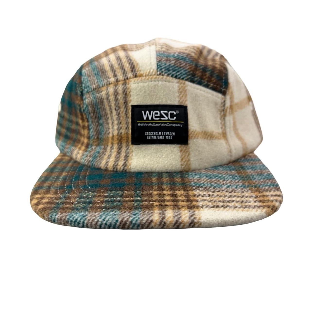 WESC We Are the Superlative Conspiracy 5 panel camper tweed Swedish hat