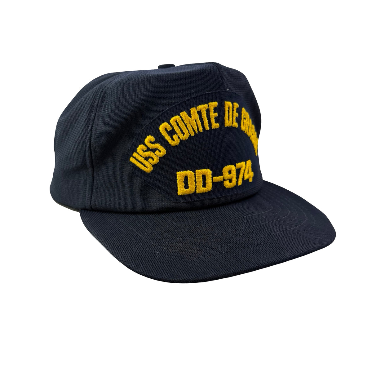 Vintage 70s 80s USS Comte de Grasse DD-974 Military New Era Hat