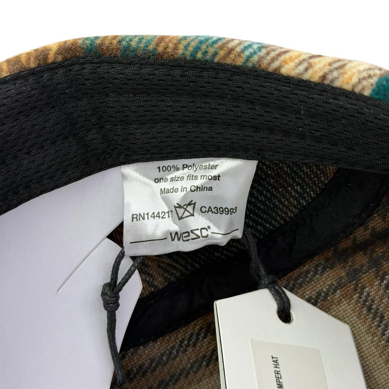 WESC We Are the Superlative Conspiracy 5 panel camper tweed Swedish hat