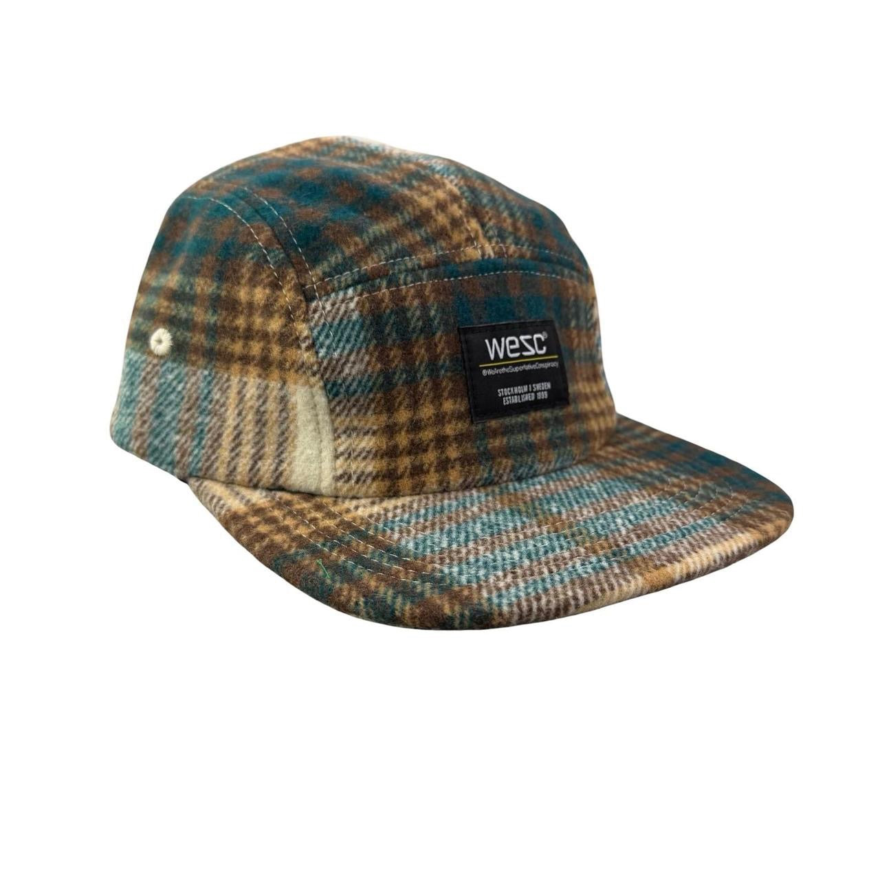 WESC We Are the Superlative Conspiracy 5 panel camper tweed Swedish hat