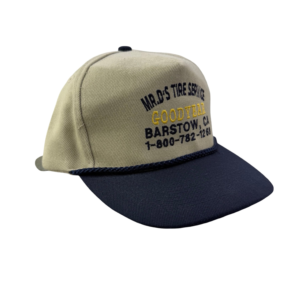 Vintage 90s Mr D’s Tire Service Goodyear Barstow California Hat - A