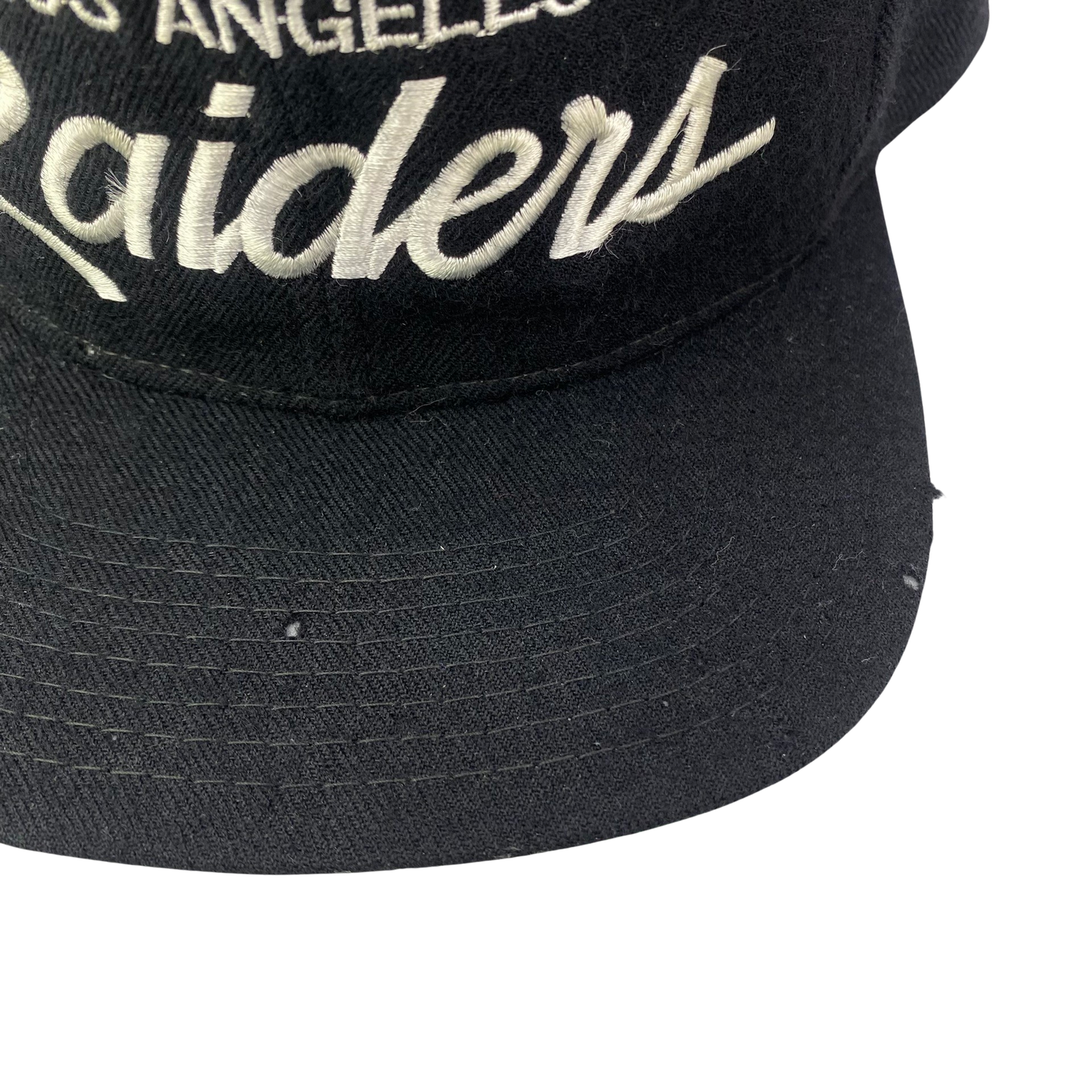 Vintage 90s Los Angeles (LA) Raiders Sports Specialties Script Wool Hat