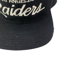 Load image into Gallery viewer, Vintage 90s Los Angeles (LA) Raiders Sports Specialties Script Wool Hat
