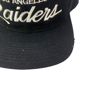 Vintage 90s Los Angeles (LA) Raiders Sports Specialties Script Wool Hat