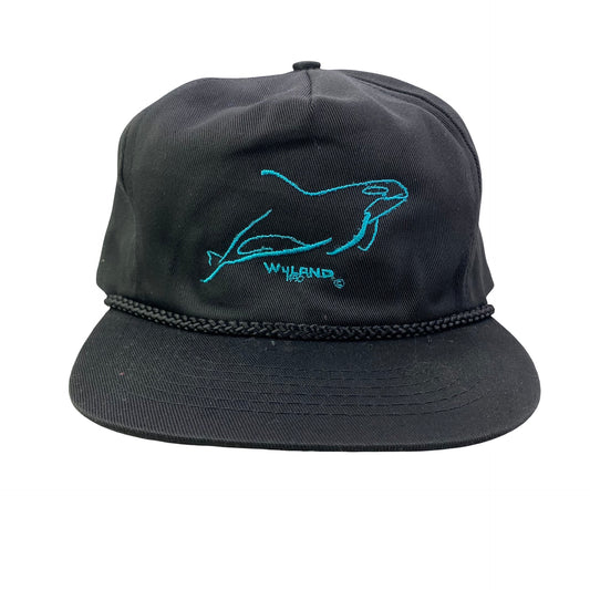 Vintage 90s Wyland Whale Animal Artist Nature Rope Cord Hat