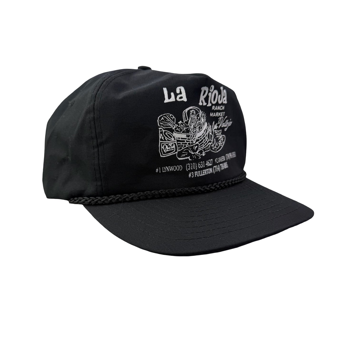 Vintage La Rioja Ranch Market Promo Rope Cord Hat