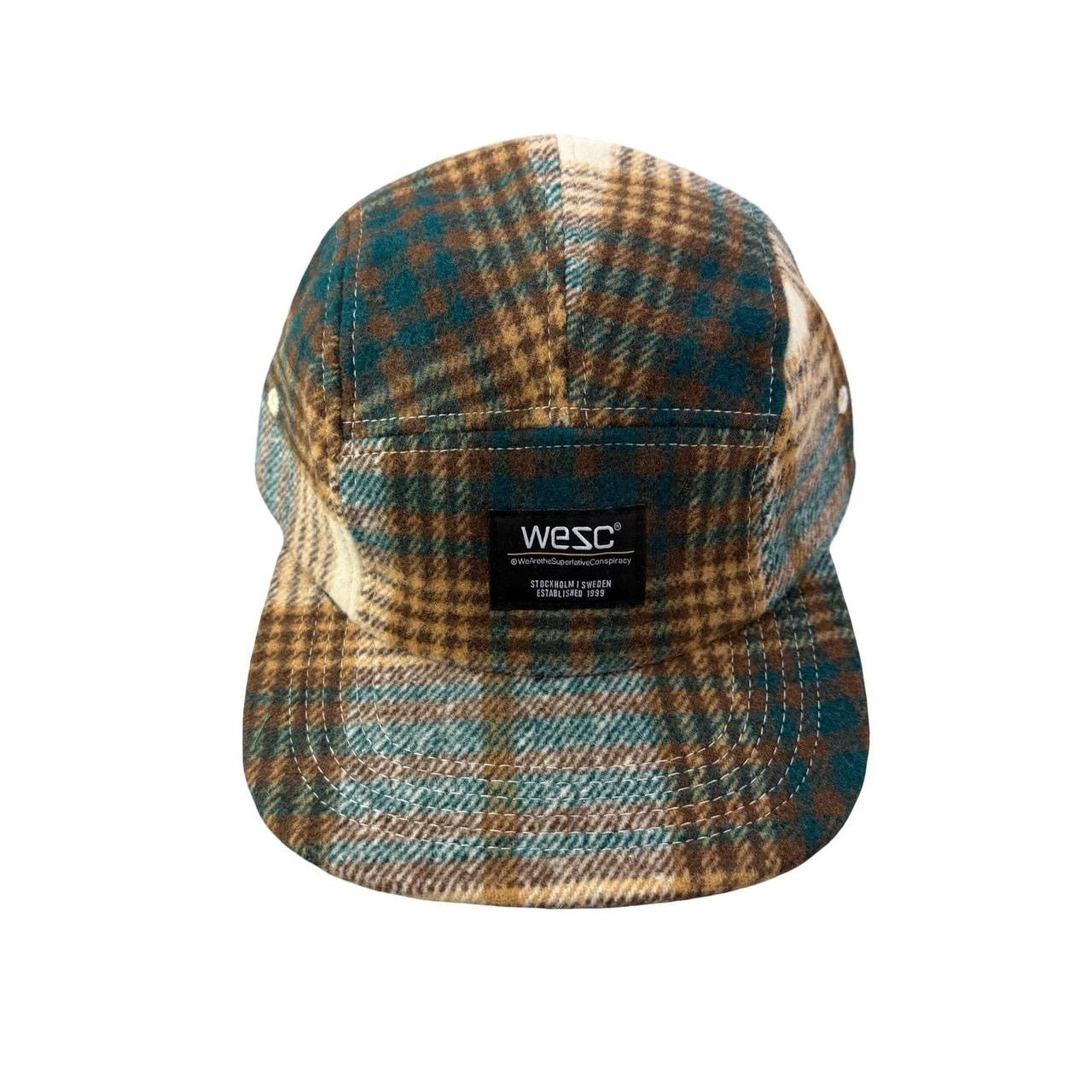 WESC We Are the Superlative Conspiracy 5 panel camper tweed Swedish hat
