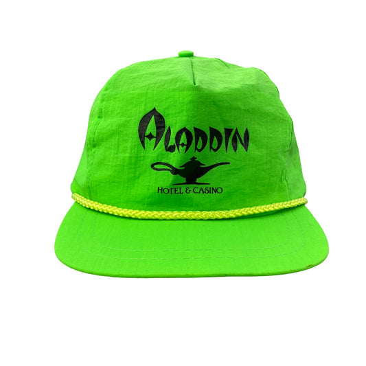 Vintage 90s Aladdin Hotel & Casino Nylon Neon Hat