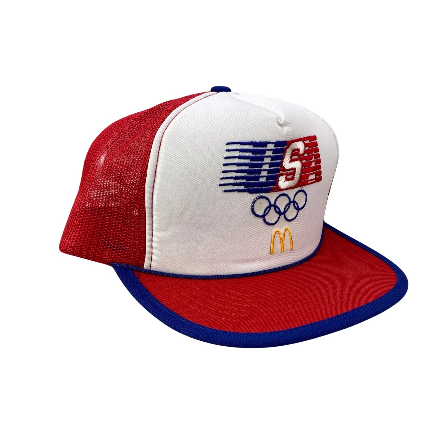 Vintage 80s 1984 Los Angeles USA Olympics x McDonald’s Promo Trucker Hat - E