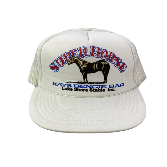 Vintage Trucker Hat - Super Horse / Kay’s Bengie Bar / Lake Shore Stable Inc