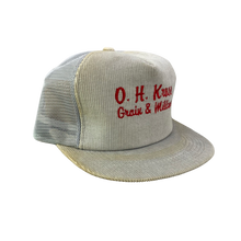 Load image into Gallery viewer, Vintage 80s 90s OH Kruse Grain and Milling Corduroy Hat
