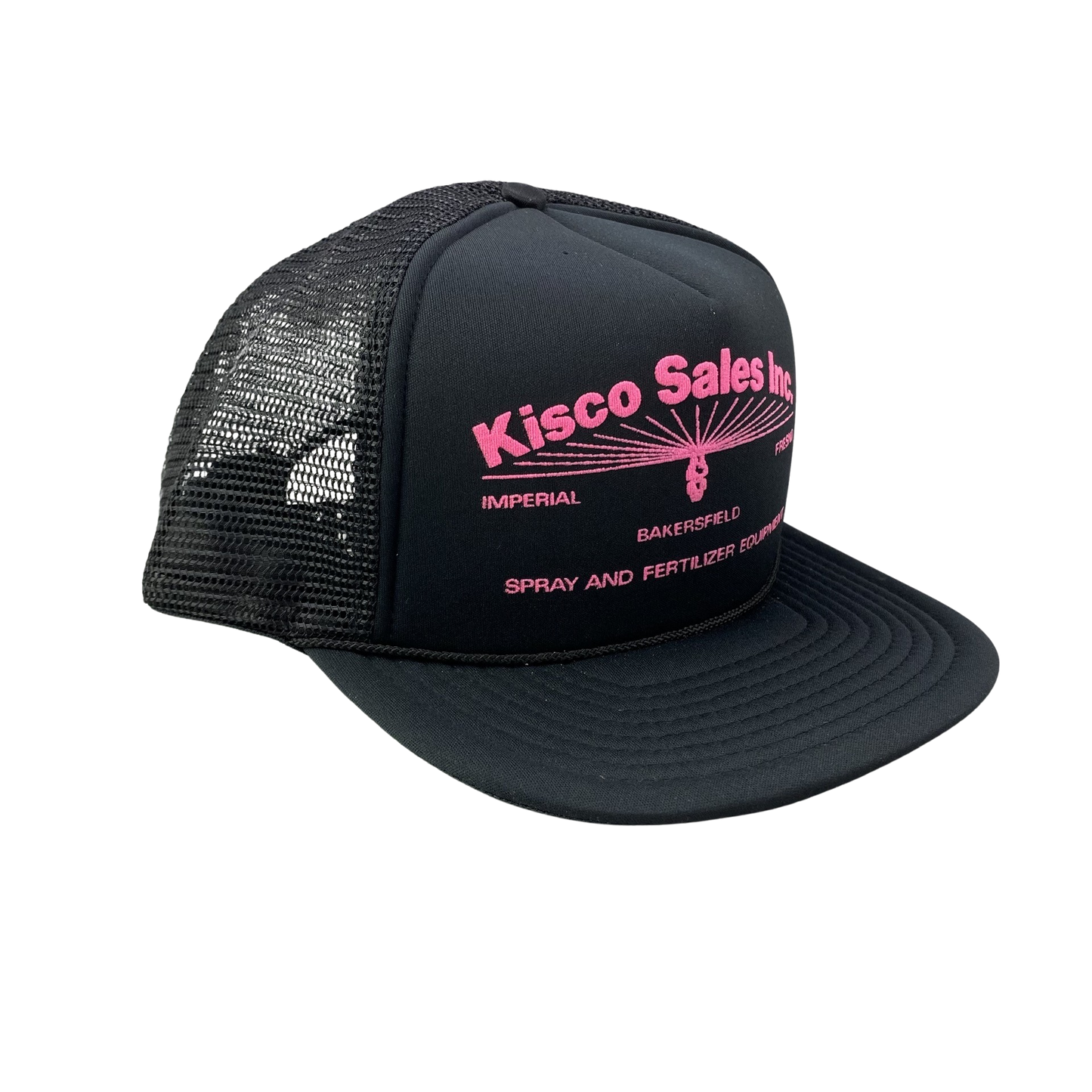 Vintage Agricultural AG Farm Trucker Hat - Kisco Sales Inc Spray and Fertilizer Equipment / Imperial Fresno Bakersfield, California