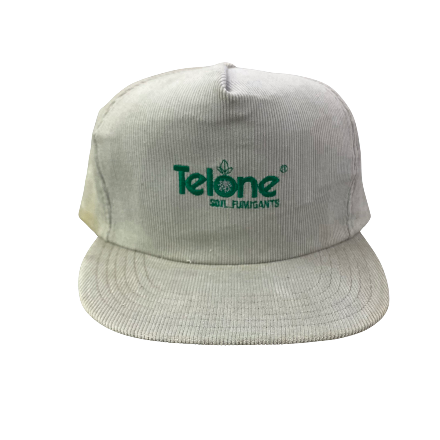 Vintage 80s 90s Telone Soil Fumigents Corduroy Hat - C